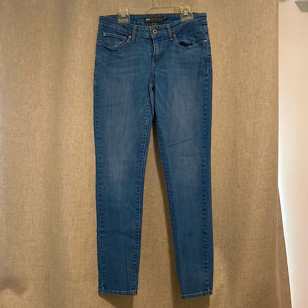Levi's, mid rise, skinny jeans